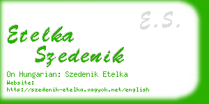 etelka szedenik business card